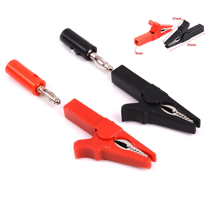 Multi Styles Metal Alligator Clips Power Cable Crocodile Test Clip For Multimeter Car Battery Test: Style 2