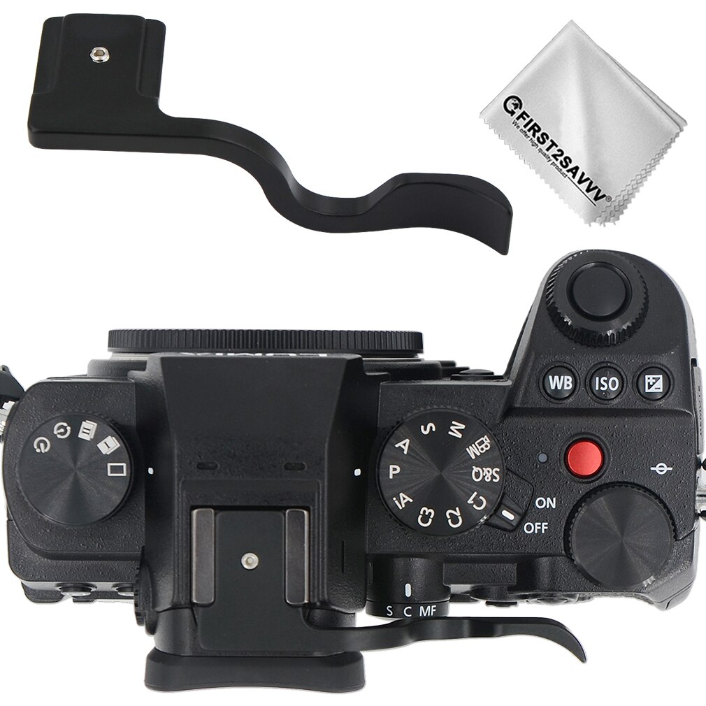 Metal Thumbs Up Grip, Thumbs Up Grip Hand Grip for Micro DSLR Camera Panasonic LUMIX S5: black