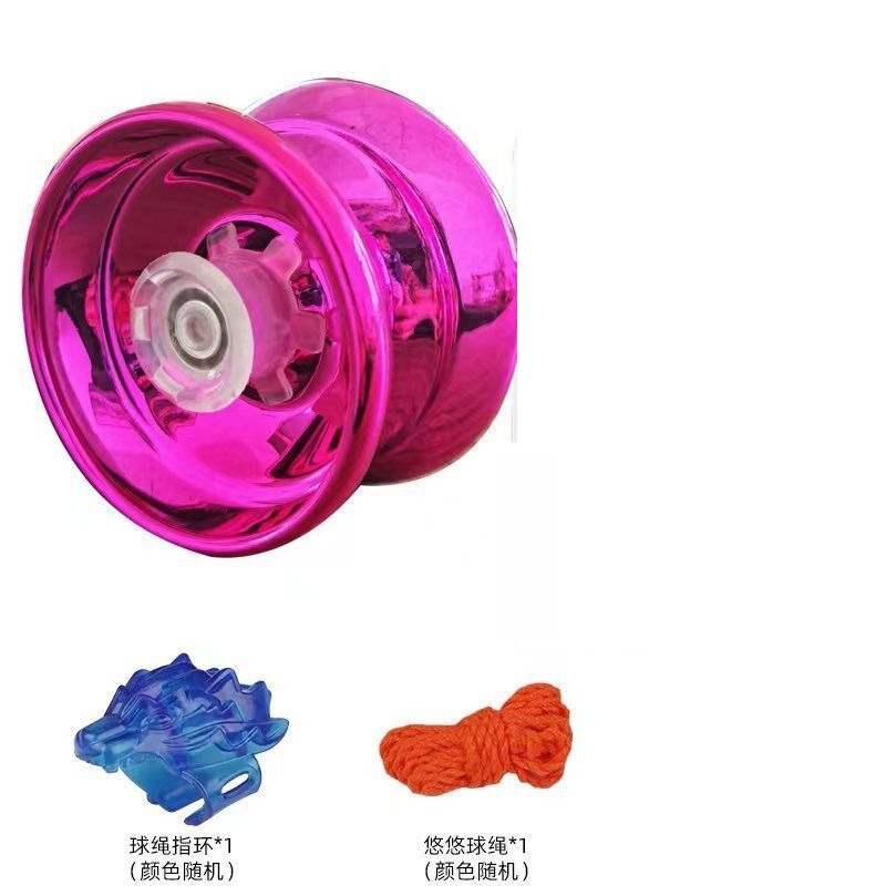 Aluminum Alloy Yoyo Ball for Beginners Adults Kids Competitive Trick Yoyo with Bearing String Accessories Toy: GRAY