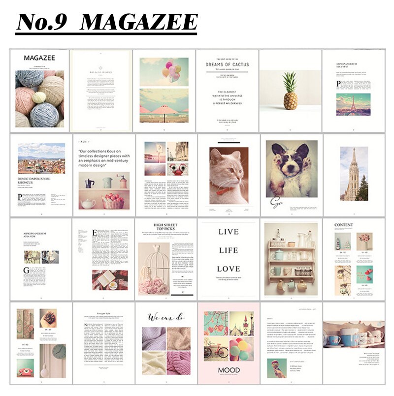 Vogue Magazine Album Photo Material Photography Background Adornment Photo Studio Shoot Take Photograph Backdrop Prop Fotografia: No.9 MAGAZEE