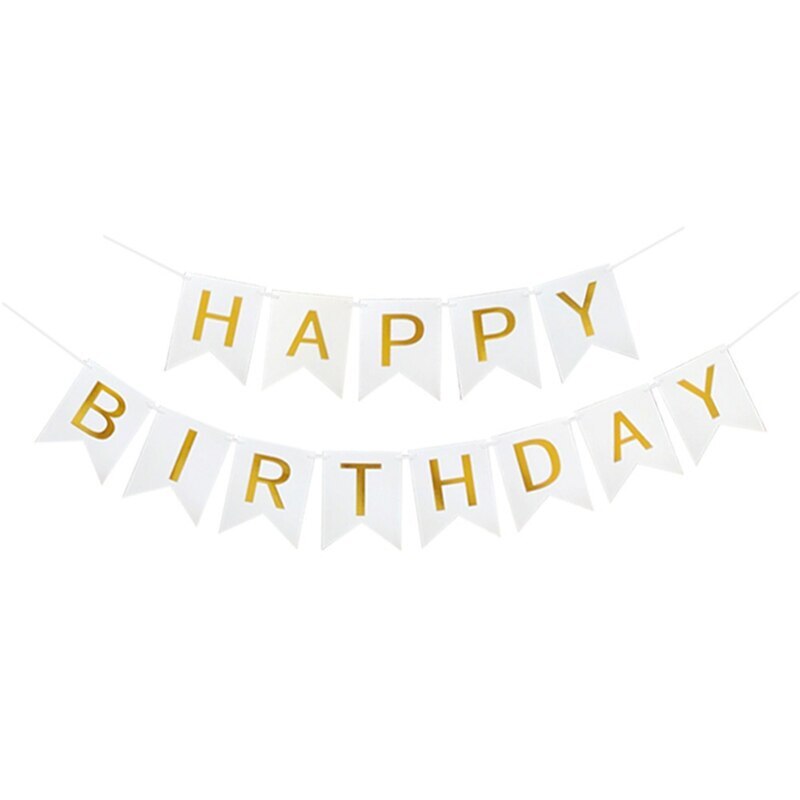 Paper Bunting Garland Banners Flags Happy Birthday Banner For Kids Birthday Party Baby Shower Party Decoration Bnaner