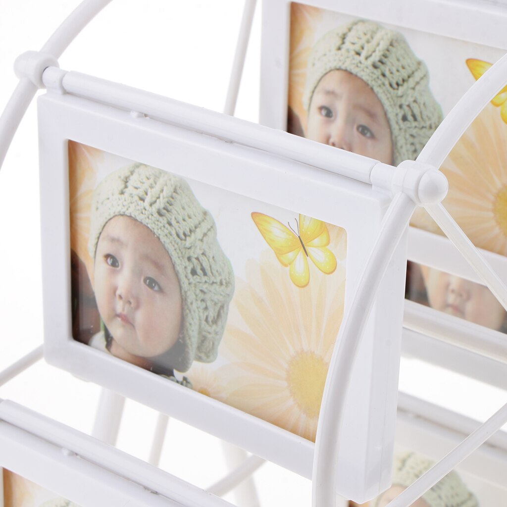 Rotating 3'' Picture Photo Frame Sky Ferris Wheel Wedding Table Decoration Home Tabletop