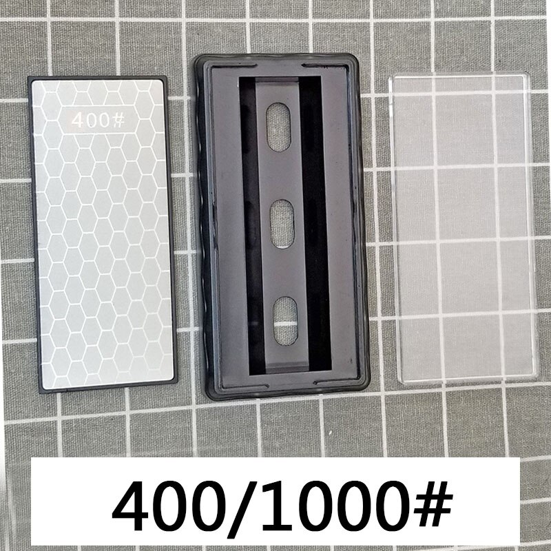 Timantti teroituskivi 400 600 1000 karkeus kaksipuolinen veitsen teroitin veitselle hioma hionta keittiön ulkotyökalut: 400 1000 grit