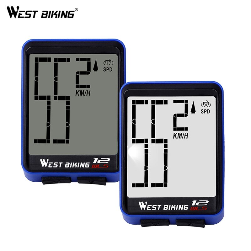 WEST BIKING Portable Bicycle Computer Wireless Wired Backlight Digital Speedometer Bike Computer Ultralight Bicycle Accessories