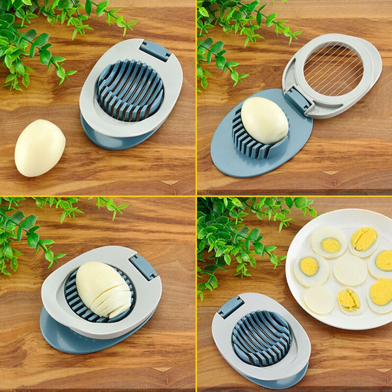 Eggskiver multifunksjons eggdeler skiver furublomsteskinn egg fancy flerbladet skille egg kutter kjøkkenverktøy
