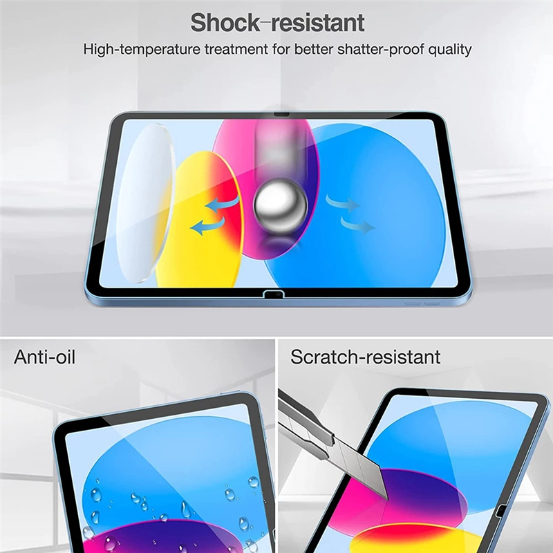 2 STUKS Glas Screen Protector Tablet Case voor IPad Air Pro 10e Generatie 10.9 11 10.2 Inch 2022 2024 I Pad 10 9 8 7 6 Gen Cover