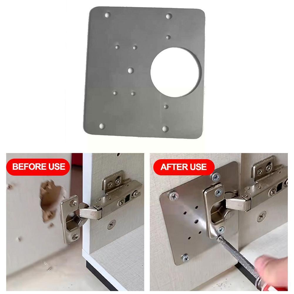 Hinged Steel Hinge Fixing Plate Anti-rust And Durable Repair Door Plate Furniture Panel Hinge Accessories A6z9