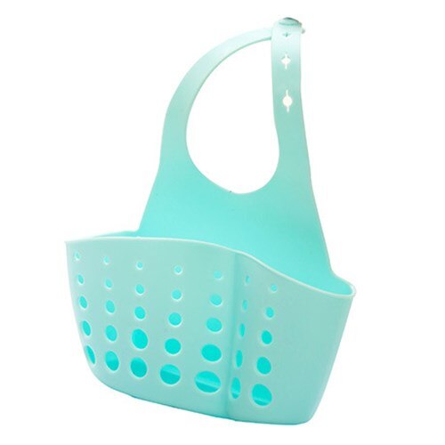 Sac suspendu d'évier, sac de rangement en caoutchouc, support de robinet, porte-éponge de savon, étagère de salle de bain réglable, fournitures d'accessoires de cuisine: A2