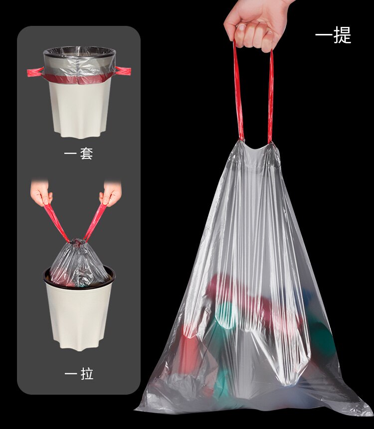 garbage bag 30Pcs Household Disposable Trash Pouch Kitchen Storage Garbage Bags Cleaning Waste Bag Plastic Bag