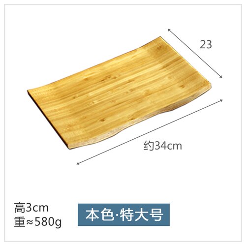 Massief Houten Platen Koken Houten Platen Sushi Platen Rechthoekige Gebogen Servies Japanse En Koreaanse Servies: green