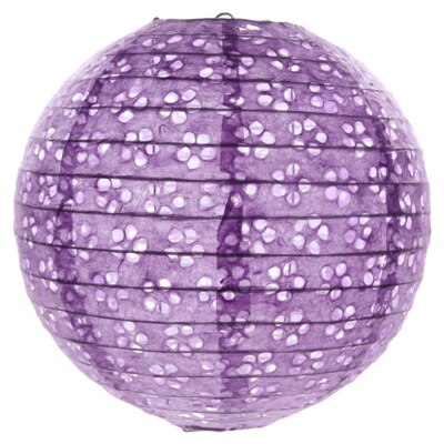 8-10-12-14-16Inch Chinese Style Hollow Paper Lanterns Wedding Paper Party Decoration Supplies Children DIY Lanterns: purple / hollow 40cm
