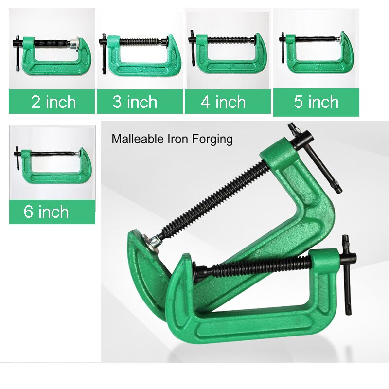 2/3 inch 4' 5' 6inch G Clip Iron Heavy Duty Clip Strength Wood Clip Clamp Clip Clamp Fixture Woodworking Fixture