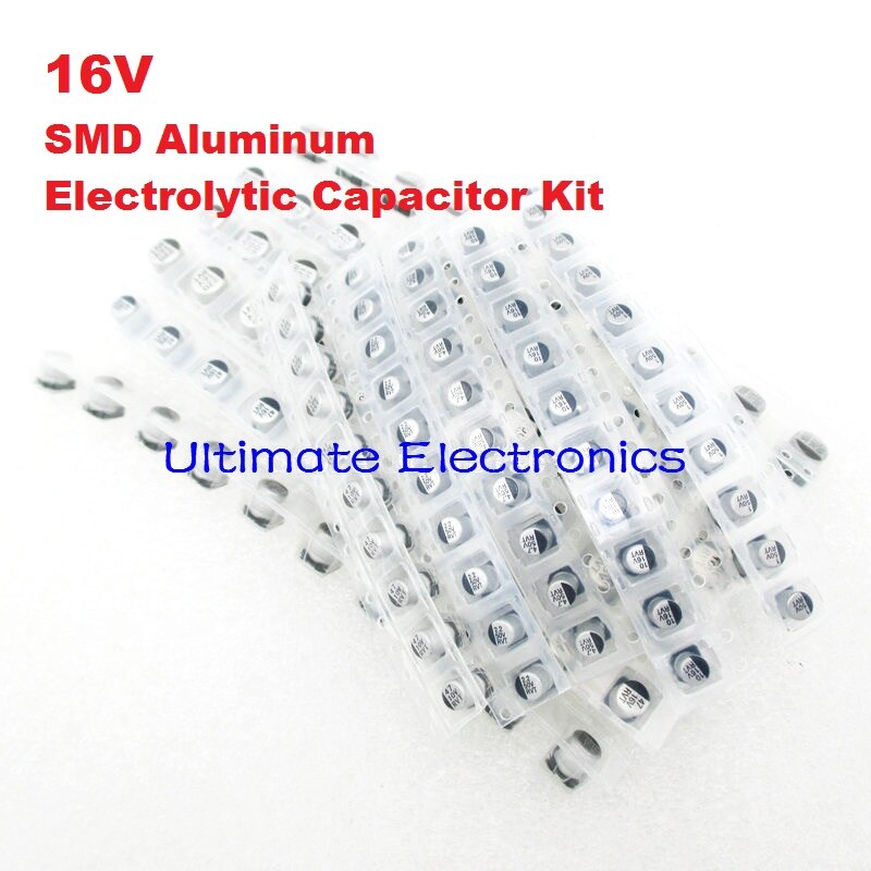 190 Stks/partij 10 Waarden 0.33 Uf-470 Uf 16V Smd Aluminium Elektrolytische Condensator Gevarieerd Kit Set Monsters Kit
