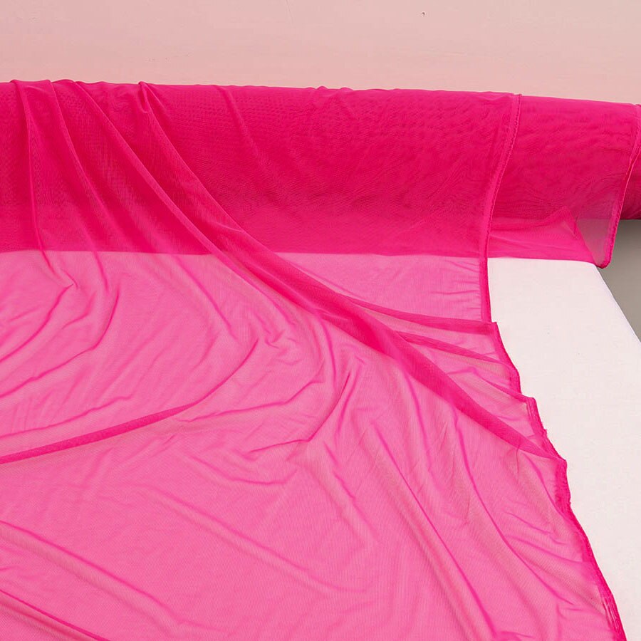 Bright color 4 way Stretchy Nylon Spandex Mesh Fabric high-elastic net fabric sold BY YARD