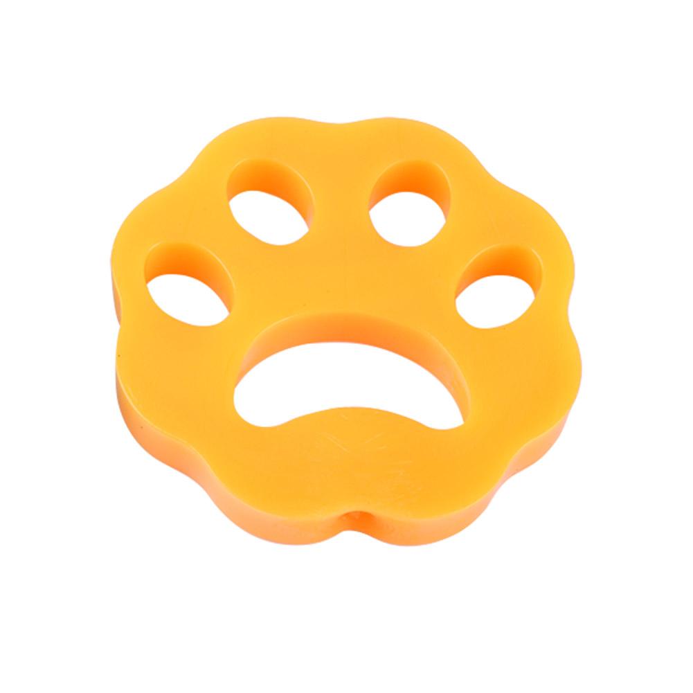 2/4pc Reusable Cleaning Laundry Catcher Pet Hair Catcher Cat Dog Fur Lint Hair Remover Clothes Dryer Washing Machine Accessories: 1pc Yellow Flower