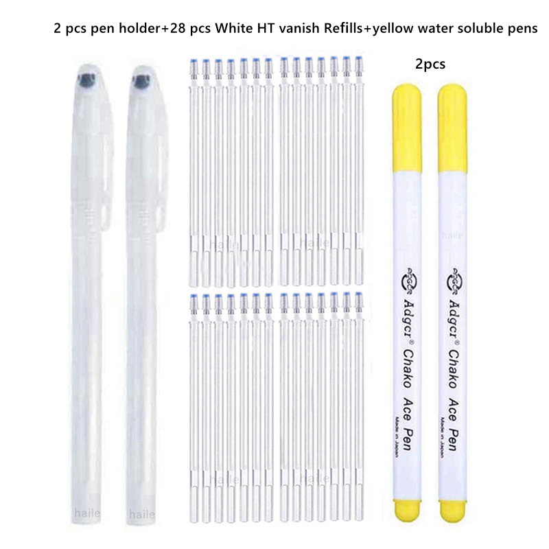 Haile Fabric Markers Fade Out for Drawing Lines Disappearing Marker Pens Patchwork Fabric PP Multi Purpose DIY Craft Sewing Tool: Navy Blue