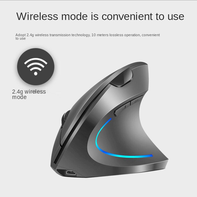 H1 vertical mouse 2.4G wireless mouse computer notebook desktop USB wireless gaming mouse for PC laptop