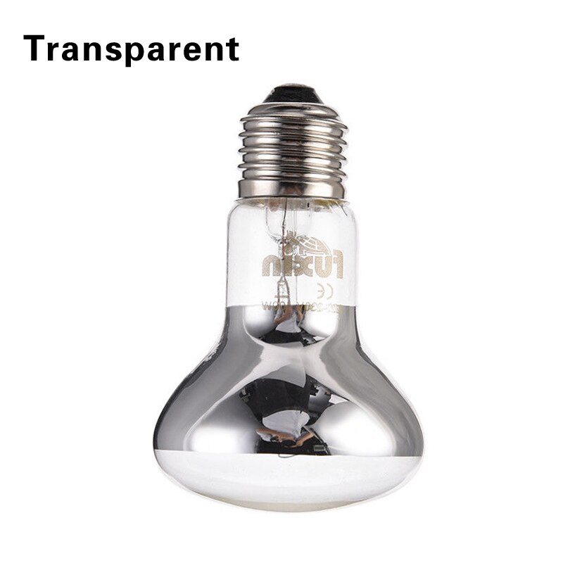 Reptile Heating Lamb Amphibian Bird Snake Lamb Red Light Night Warm Heating Insulation Lamp for Lizards Turtles Animal Lighting: Transparent 50W