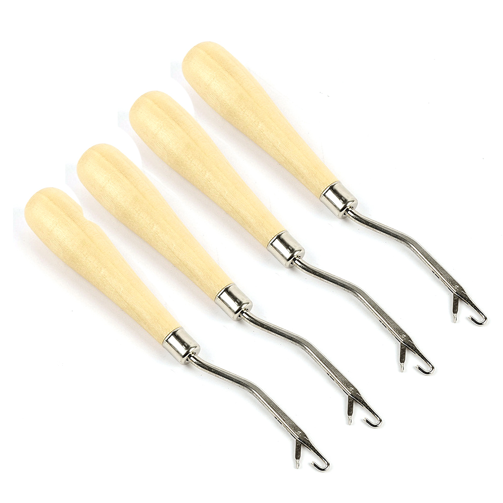 Aguja de ganchillo para rastas, ganchos de ganchillo para tejer, cabezal de extensión de cabello con aguja, mango de madera, peluca, juego de lengua, herramienta especial