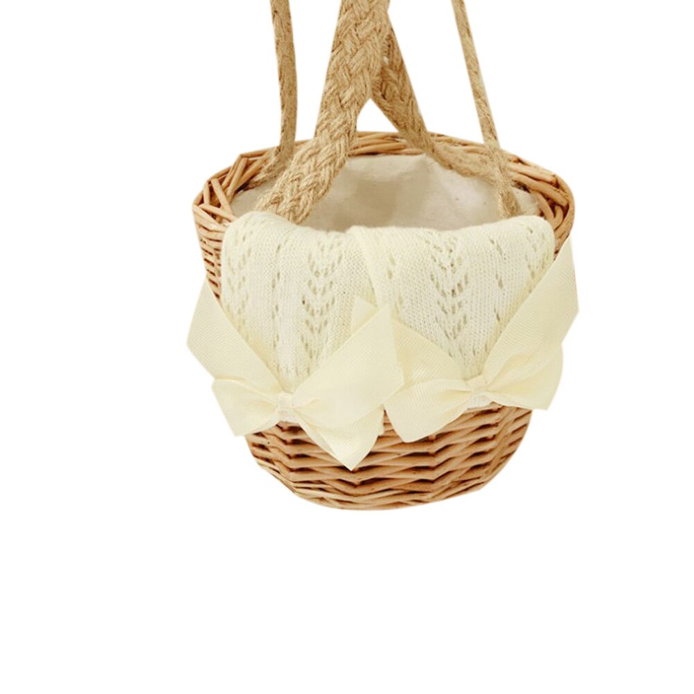 Ademende meisjes mesh kousen herfst kinderen zoete stijl effen kleur strik decoratie holle sokken tot halverwege de kuit: Wit / 6-8 jaar 17-19cm