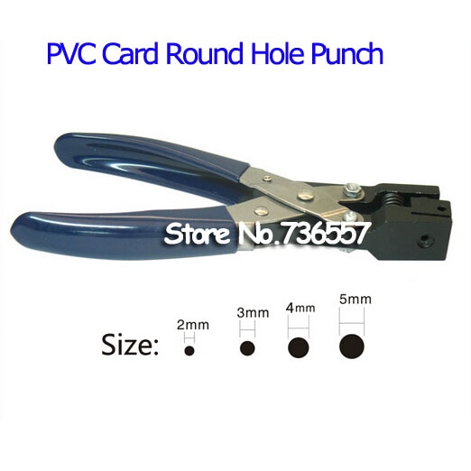 pvc card and paper round hole punch puncher slot punch,hole size: 2 3 4 5 6 mm