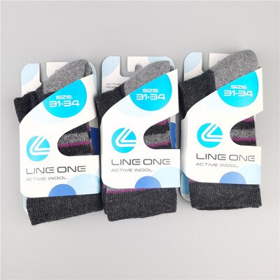 Chaussettes de randonnée en laine mérinos 50% pour enfants, chaussettes chaudes d&#39;hiver pour Sports de plein air, chaussettes thermiques pour équipe, taille européenne 31 à 34