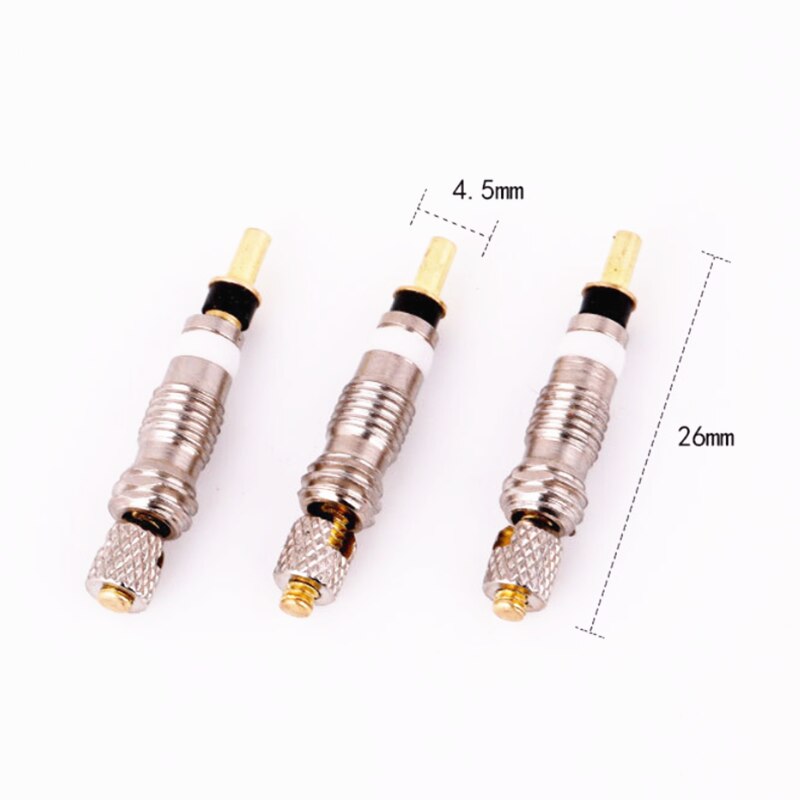 2/4/6PCS Bicycle Valve Presta Valve Brass Core W Optional Tool CNC-machined FV MTB Road Bike Tubes Repair Tire Service Parts
