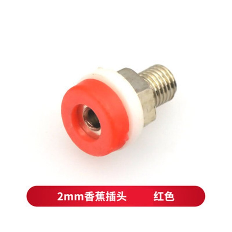 10pcs Brass 2mm Banana Socket Jack for 2mm Banana Plug Test Connector: Red