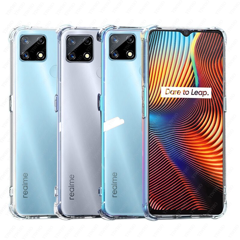 Cover posteriore in silicone morbido e sottile trasparente per oppo Realme 7i custodie per telefoni in TPU globale su realme7i realme real me realmi 7 i i7 custodia 6.5": Default Title