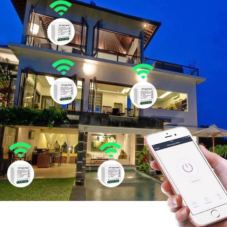 Tuya Wifi Schakelaar Module Smart Home Huishoudelijke Omgezet Modificatie Module Schakelaar Controller Compatibel Met Alexa Google Thuis