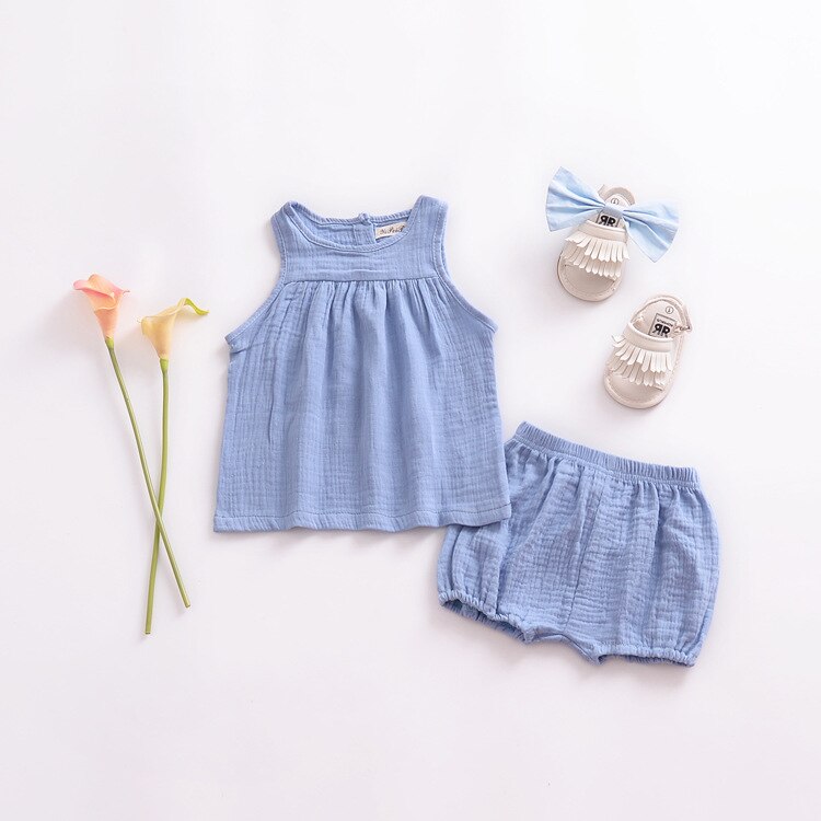 Sommer baby pige shorts baby pige solide løstsiddende korte bukser pige sommer tøj baby pige bloomers
