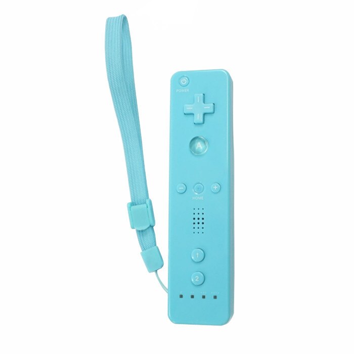 Blue Motion Sensor Afstandsbediening + Wired Nunchuck Combo voor Nintendo Wii Console