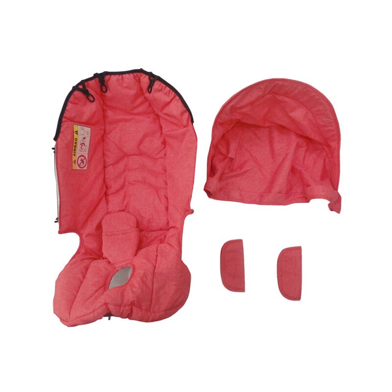 Bilstol barnvagn tillbehör regnskydd solskyddsskydd myggnät tvättbytessatser för doona/foofoo barnvagn: Rosa