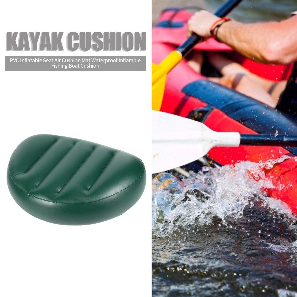 Draagbare Pvc Groen Kajak Opblaasbare Zitkussen Outdoor Water Sport Tool Kajak Opblaasbare Zitkussen Outdoor Water Sport