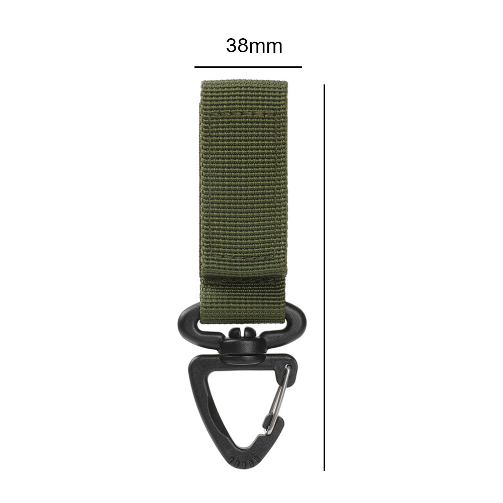 Gants de plein air crochet corde d'escalade boucle de rangement, Camping alpinisme boucles de suspension, outils multifonctionnels portables 2 pièces: WHITE