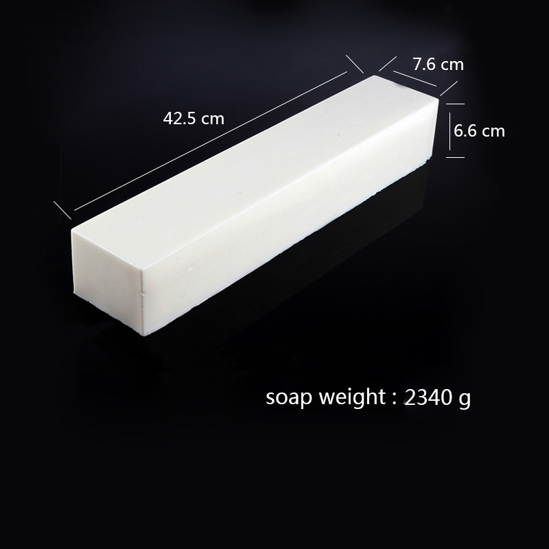 Nicole silikone sæbeform rektangel hvid foringsform til håndlavet værktøj: 42.5 x 7.6 x 6.6