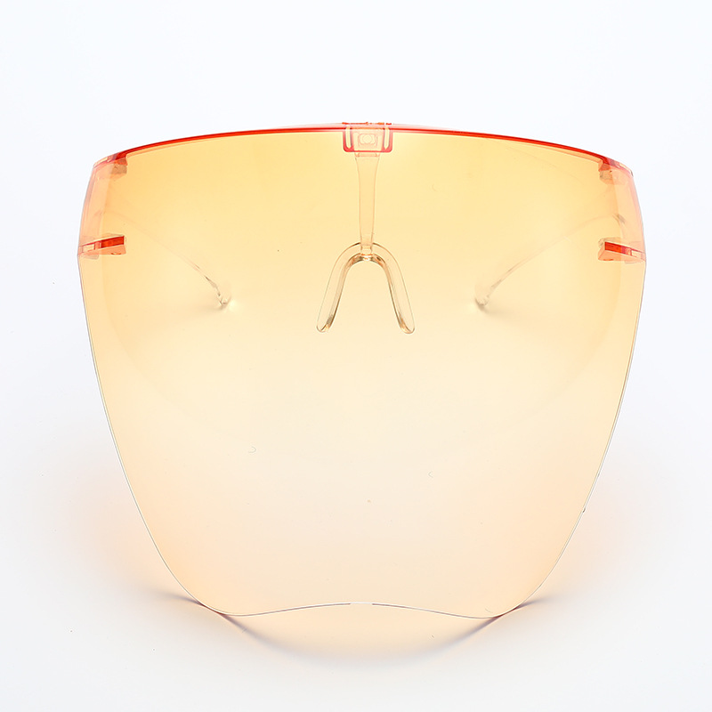 Lunettes de soleil intégrales masque femmes hommes lunettes de protection lunettes lunettes lentille sphérique couverte Anti-pulvérisation lunettes de soleil de cyclisme: Rose