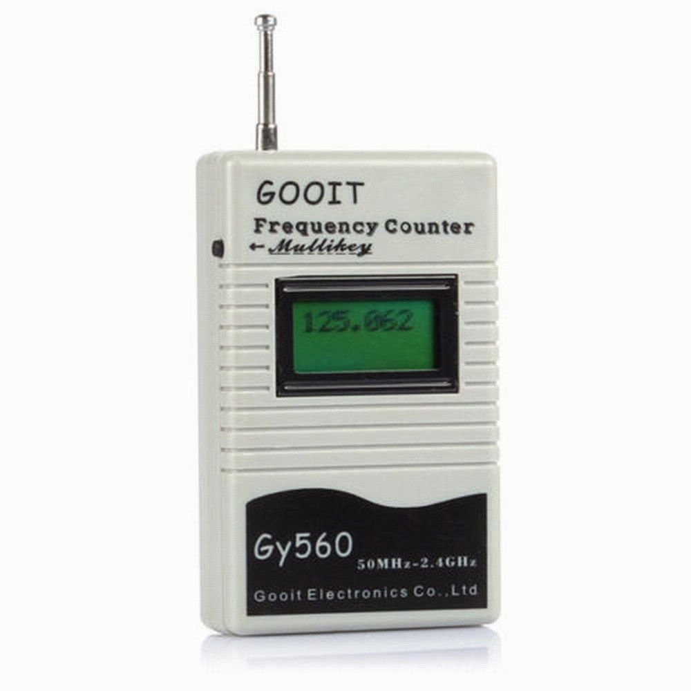 GY560 Frequenz Meter Zähler Tester für Zwei-Weg Radio Transceiver GSM 50MHz-2,4 GHz 7 Ziffer LCD Anzeige mit Signal Meter