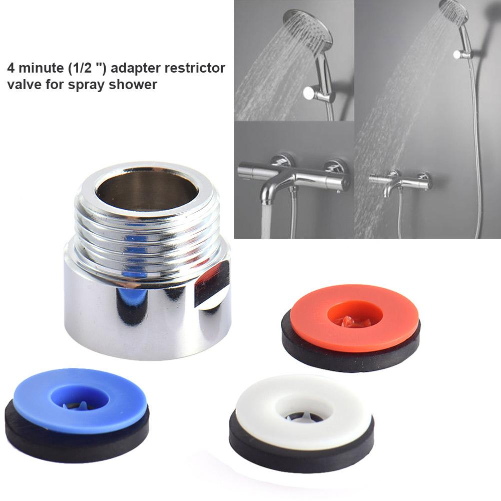 4PCS Water Saver Overflow Shower Head Flow Control Valve Set Saving Device Flow Reducer Limiter Kitchen Bathroom Nozzle Tap