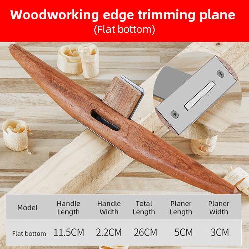 Cepillo de mano para carpintería, herramientas de recorte de borde de corte de madera con hoja cepilladora de repuesto para carpintero, avión, Spokeshave, 250mm: 280 MM