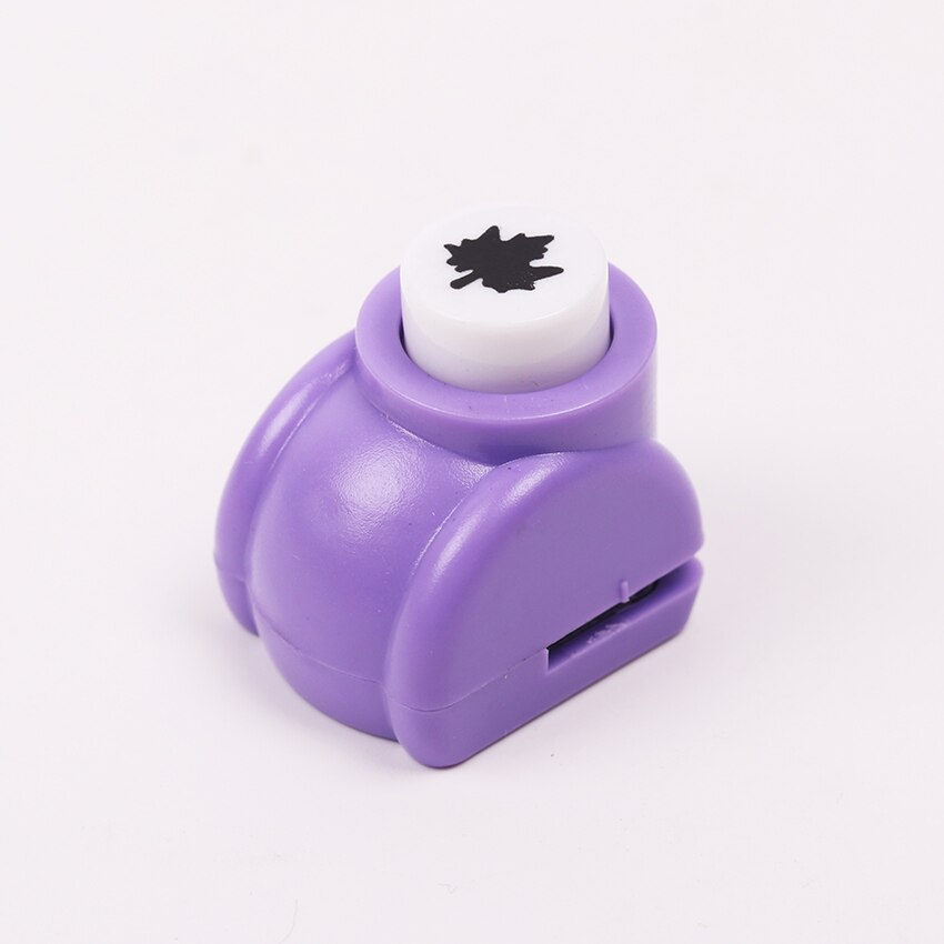 1PC Mini Kids Scrapbooking Punches Handmade Card Craft Printing Hole Punch DIY Flower Paper Craft Maple Leaf Star Shape: Maple Leaf