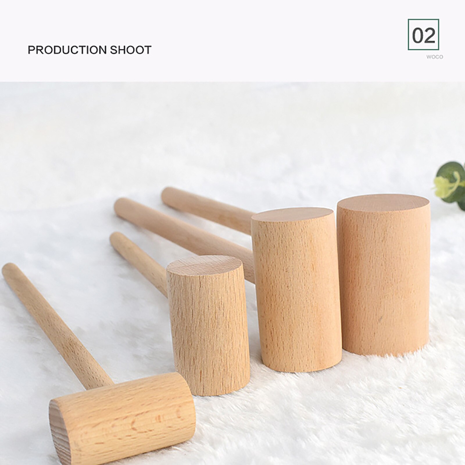Seafood Crab Mallet Multifunctional Natural Hardwood Mallet Cracking Seafood Tool