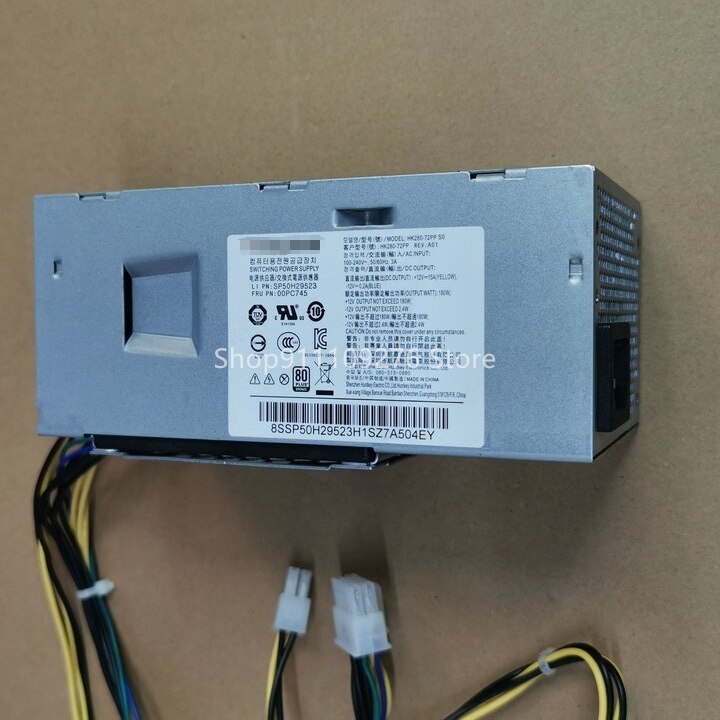 Original Disassemble PSU for Lenovo 10-pin TFX power supply HK280-72PP FSP180-20TGBAB PA-2181-2 PCG010 MAX 180W