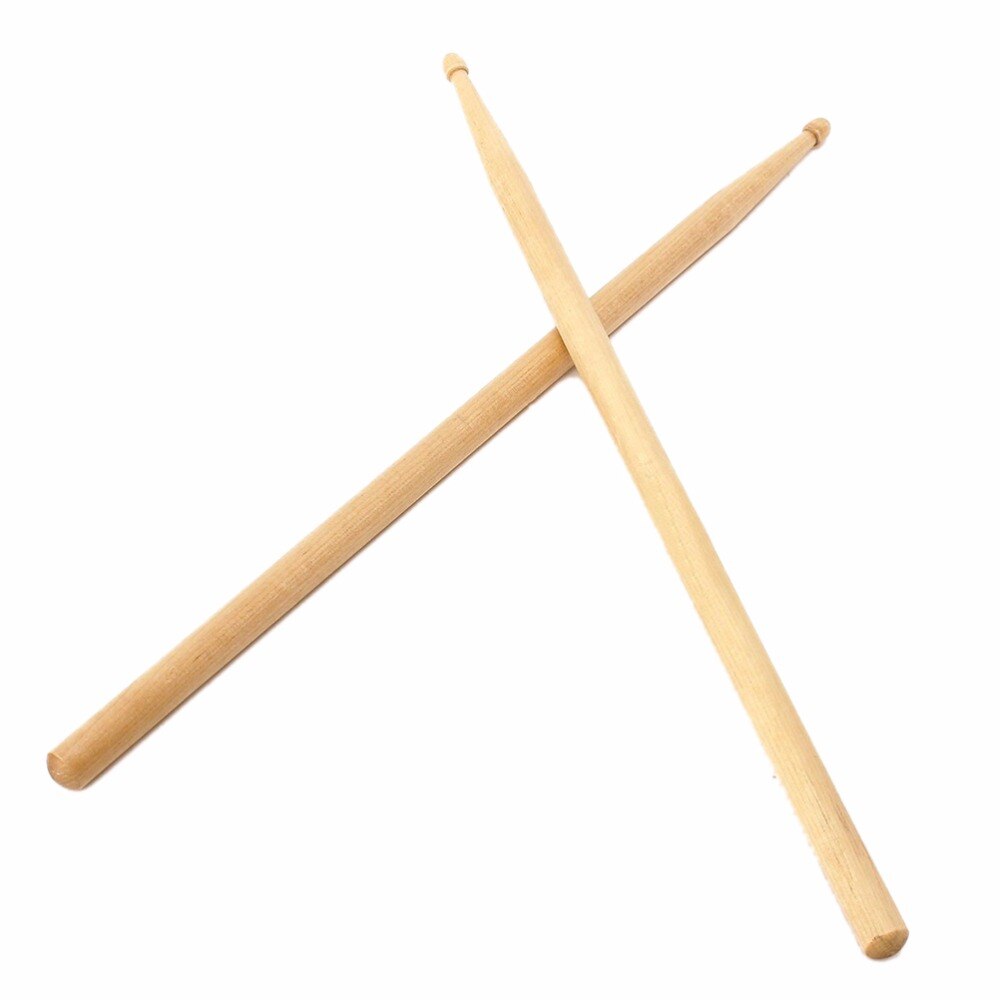 Drumsticks Lightweight Wood Color Drum Sticks Musical Aparts Maple 5A Size Maple Wood Drumsticks Stick For Drum 1 Pair
