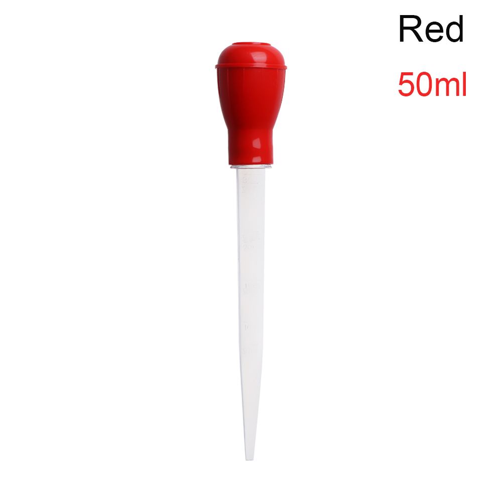 30/50Ml Pipet Druppelaar Aquarium Sifon Pomp Water Changer Aquarium Cleaning Afval Remover Water Wisselaar Draagbare Bbq levert: red / 50ML