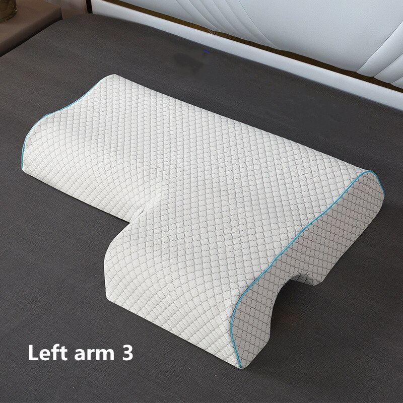 Couple Pillow Rebound Pressure with arm hole Health Neck Pillow with Multifunction Dead Arms Couple Pillow Office Napping: Left arm 3