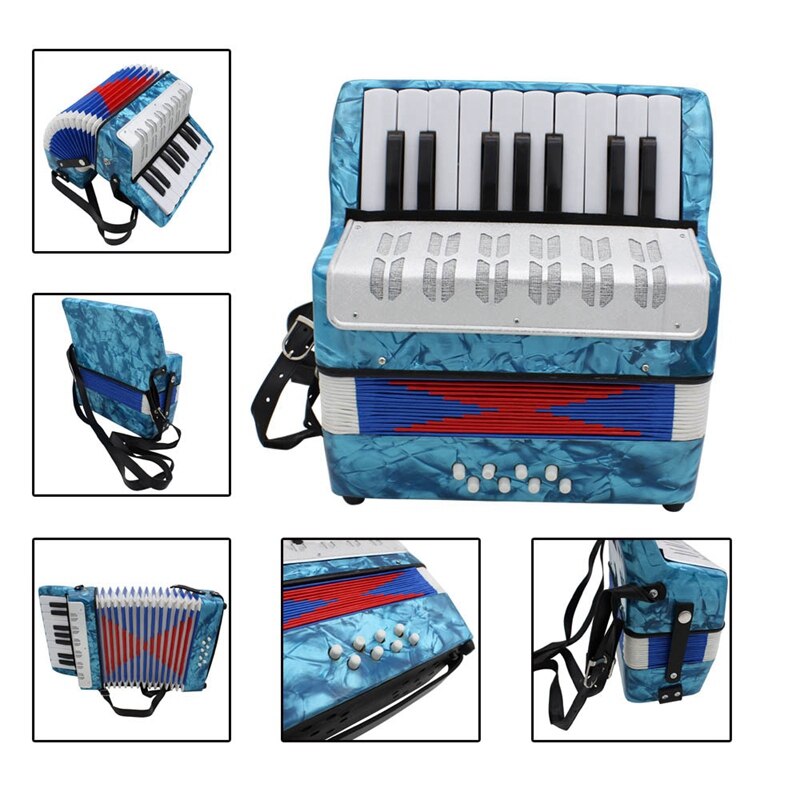 17 Key Professionele Mini Accordeon Educatieve Muziekinstrument Voor Zowel Kinderen Volwassen Licht