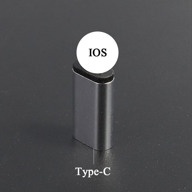 Sølv data ladekabel konverter adapter til ios/android micro usb type-c til usb 3.0 usb-c adapter: Sølv