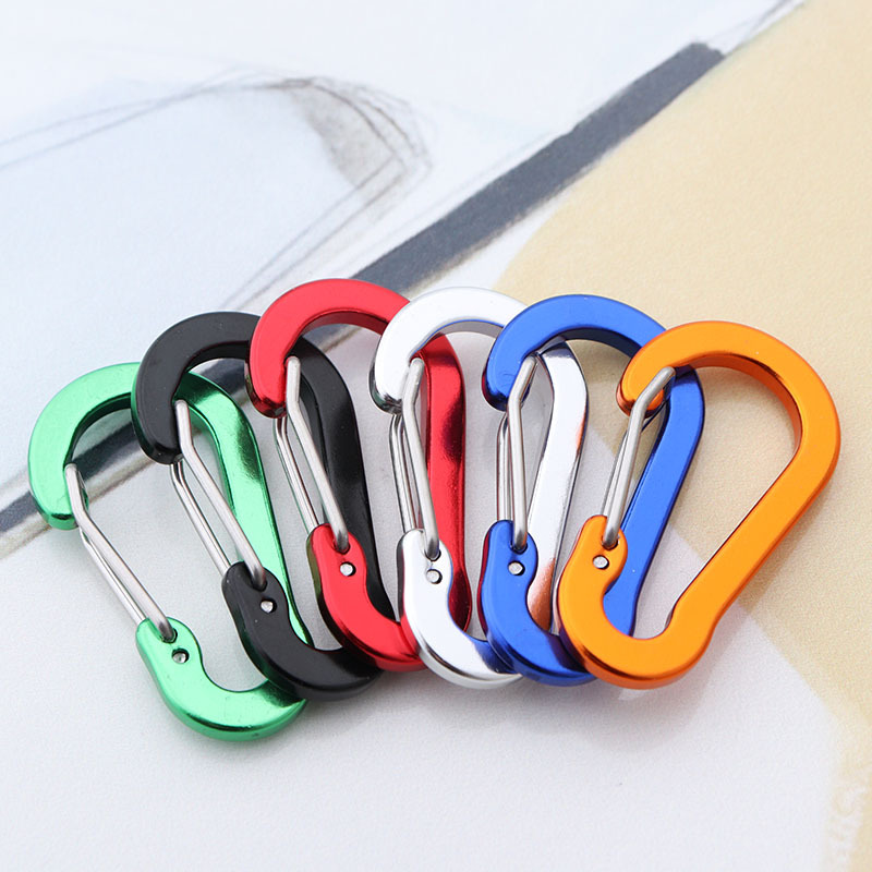 6pcs Carabiner Keychain Key Chain Fishing Carabiners Small Carabiner for Bag Snap Hook Outdoor Camping Multi Tool Key Chain: Default Title