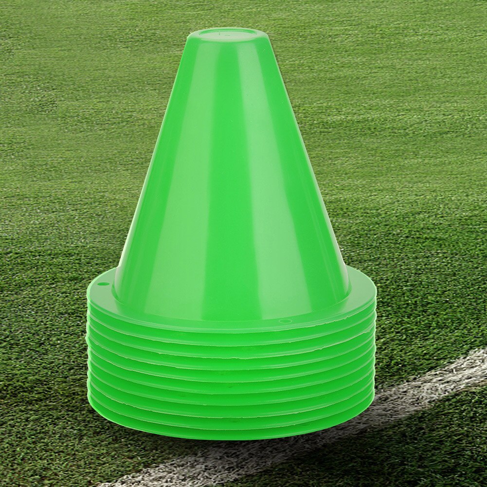 10x Trainingskegel - PE Kunststoff - 8.5x8.5cm - Fußball, Basketball, Skate Marker